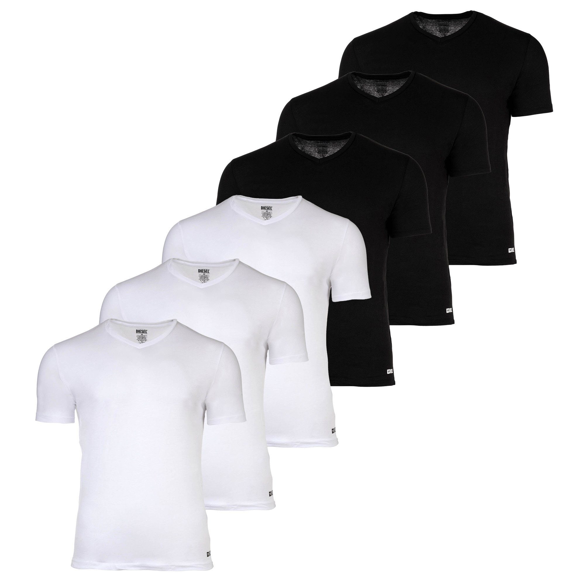 T-Shirt Herren T-Shirt 6er Pack Baumwolle