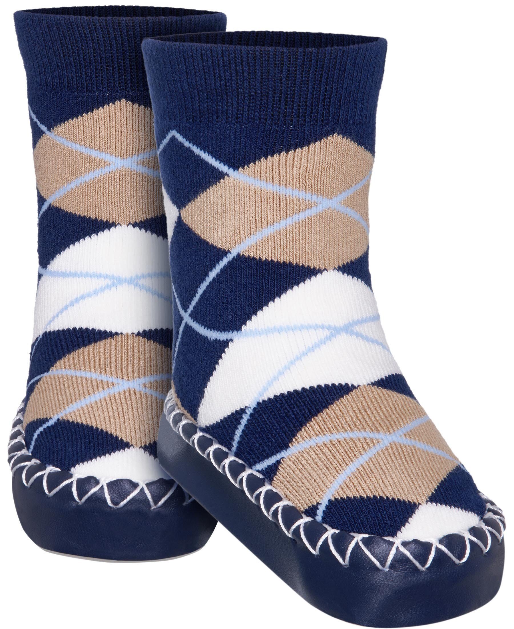 Playshoes Hüttenschuh Karo Hausschuh – Bild 3 von 4