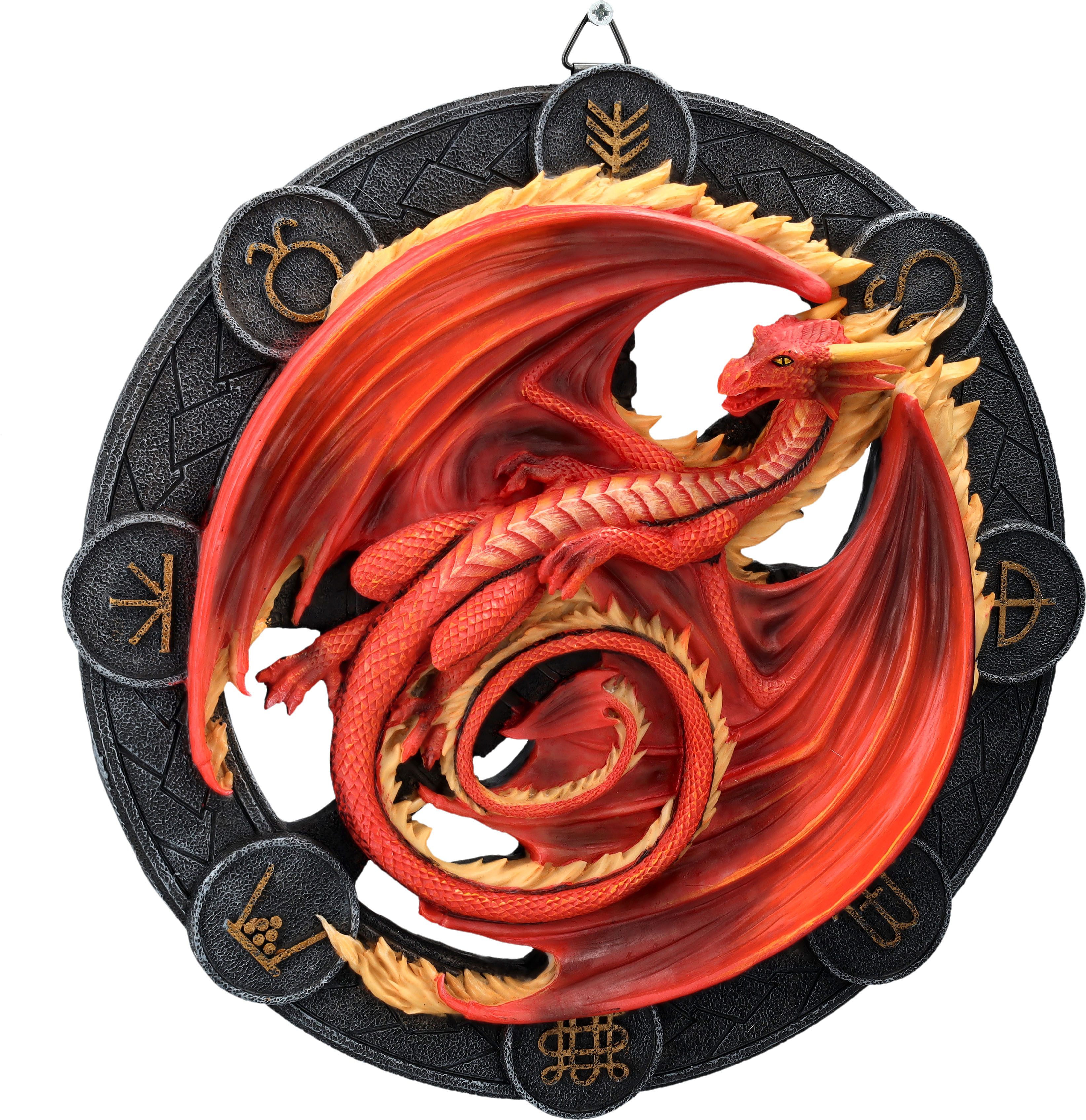 Figuren Shop GmbH Wanddekoobjekt Wandrelief - Drache Beltane by Anne Stokes - Fantasy Deko Wandbehang