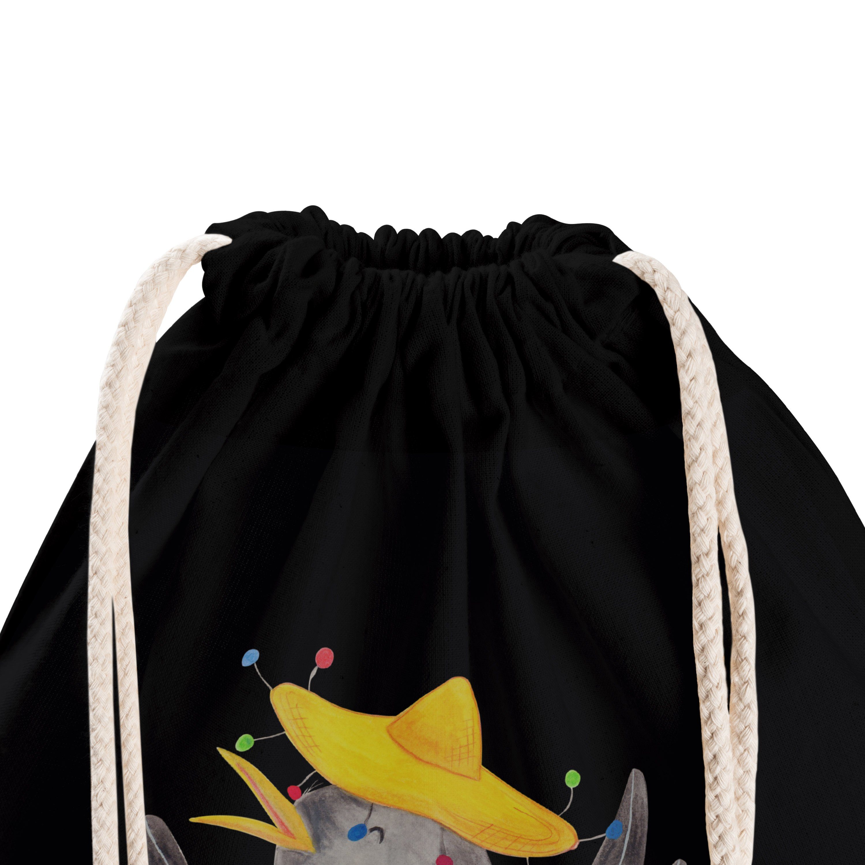 Damen Gepäck|Taschen & Rucksäcke Mr. & Mrs. Panda Sporttasche Rabe mit Sombrero - Schwarz - süße Tiermotive, Tasche, Elster, Spo