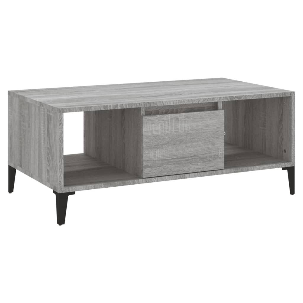 vidaXL Couchtisch Couchtisch Grau Sonoma 90x50x36,5 günstig online kaufen