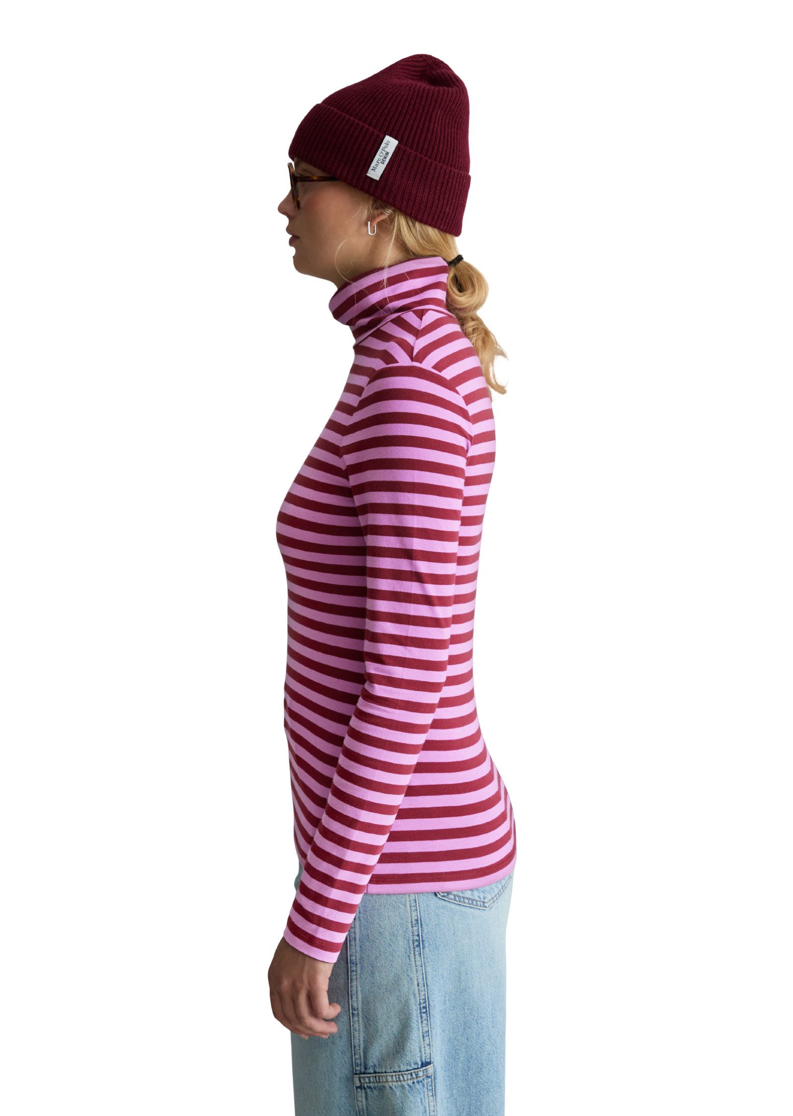 Marc O'Polo DENIM Langarmshirt aus Single Jersey mit Elasthan