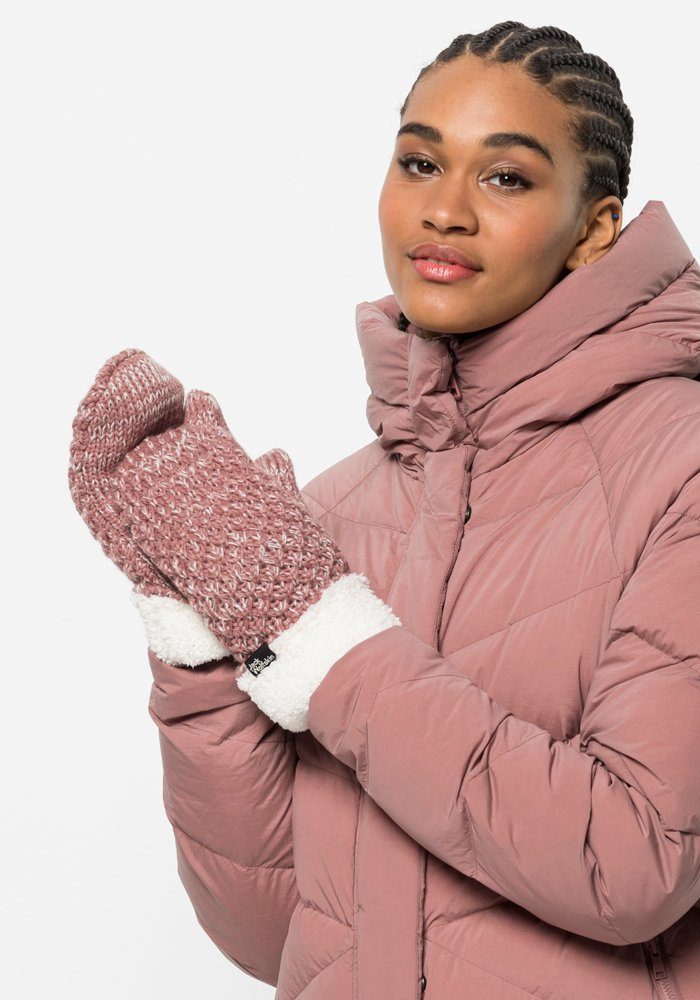 HIGHLOFT Fäustlinge MITTEN WOMEN altrosa Jack KNIT Wolfskin