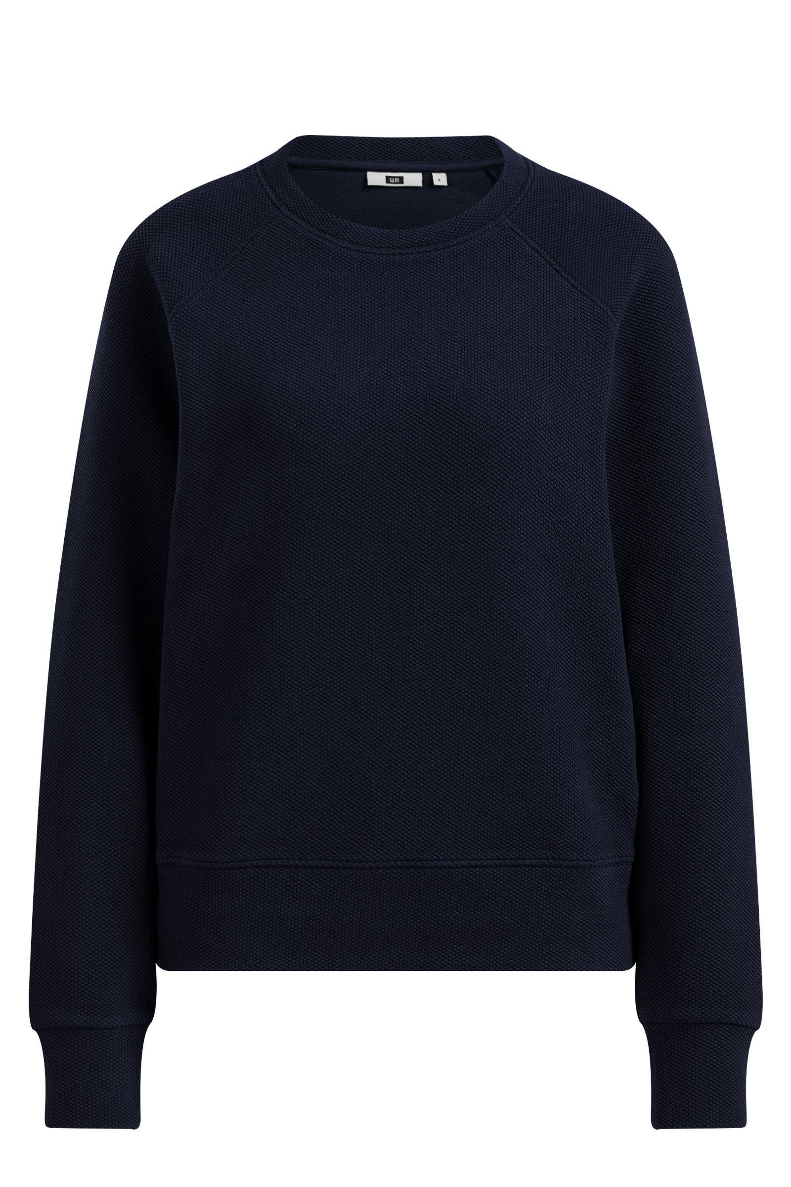 WE Fashion Sweatshirt (1-tlg) Dunkelblau