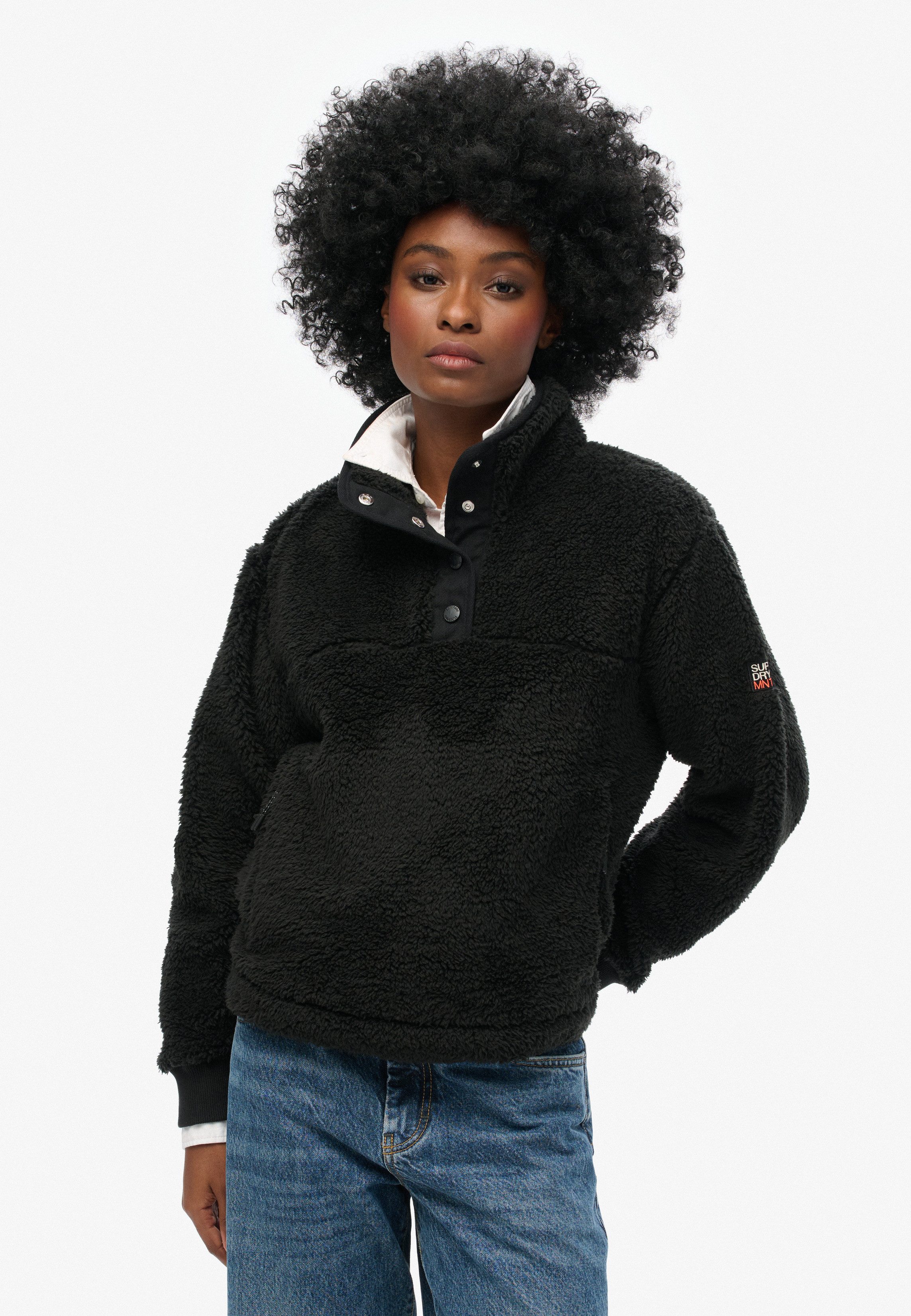 Superdry Fleecepullover SUPER SOFT HENLEY günstig online kaufen