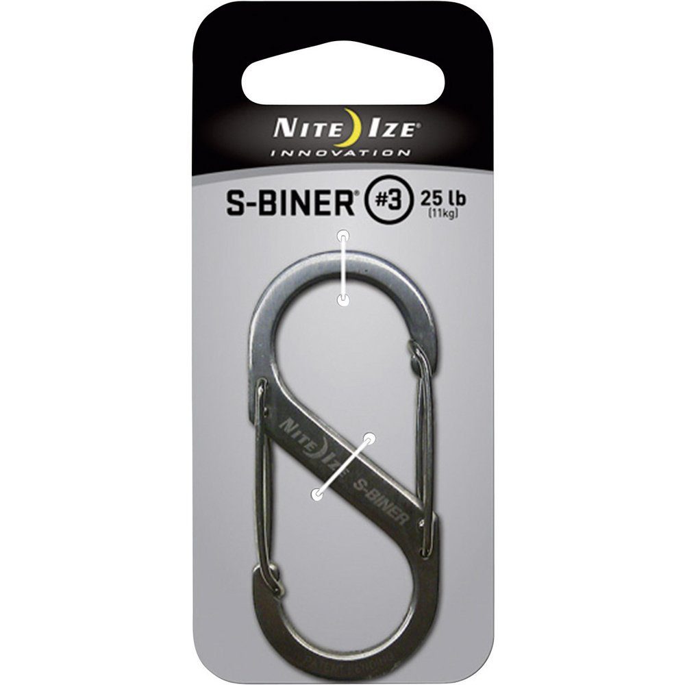 Nite Ize Tunnelzelt NITE Ize NI-SB3-03-11 Karabiner S-Biner Gr. 3 67 mm x 29 mm 1 St.