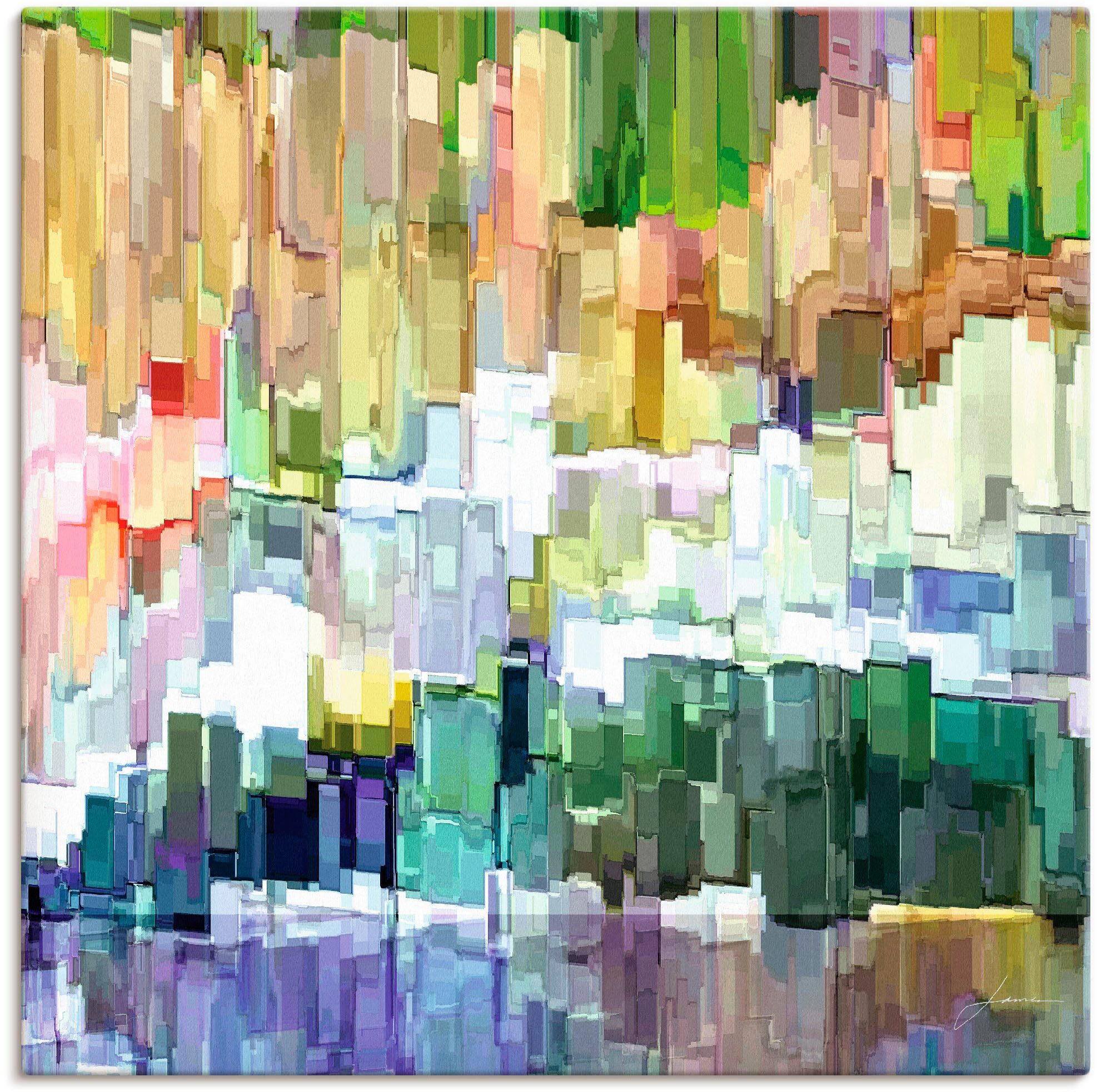 Artland Leinwandbild Glacierbucht III, Muster (1 St), auf Holzrahmen gespannt