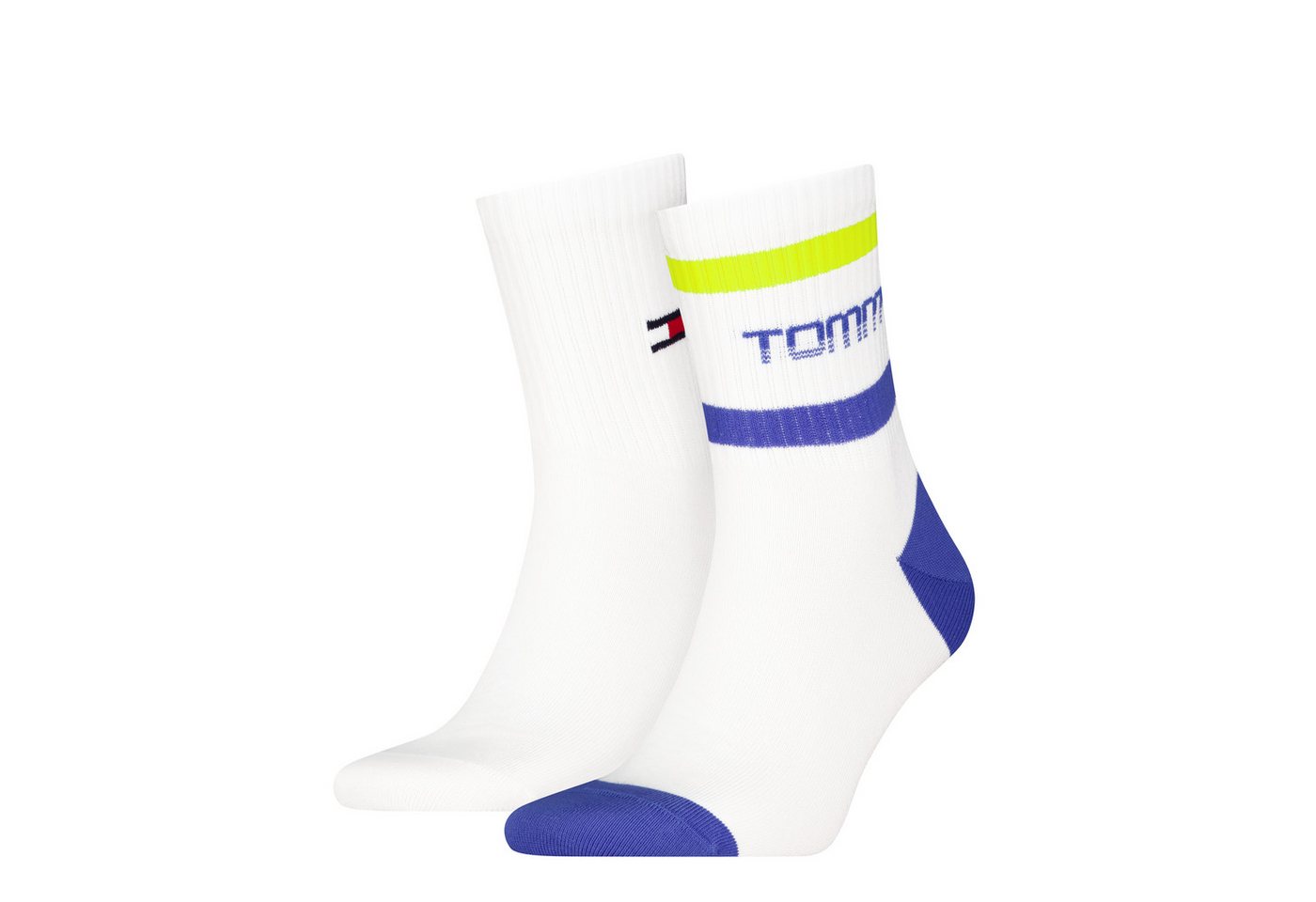 Tommy Hilfiger Kurzsocken TH UNI TJ SHORT SOCK 2P STRIPE MOTION (2 Paar)