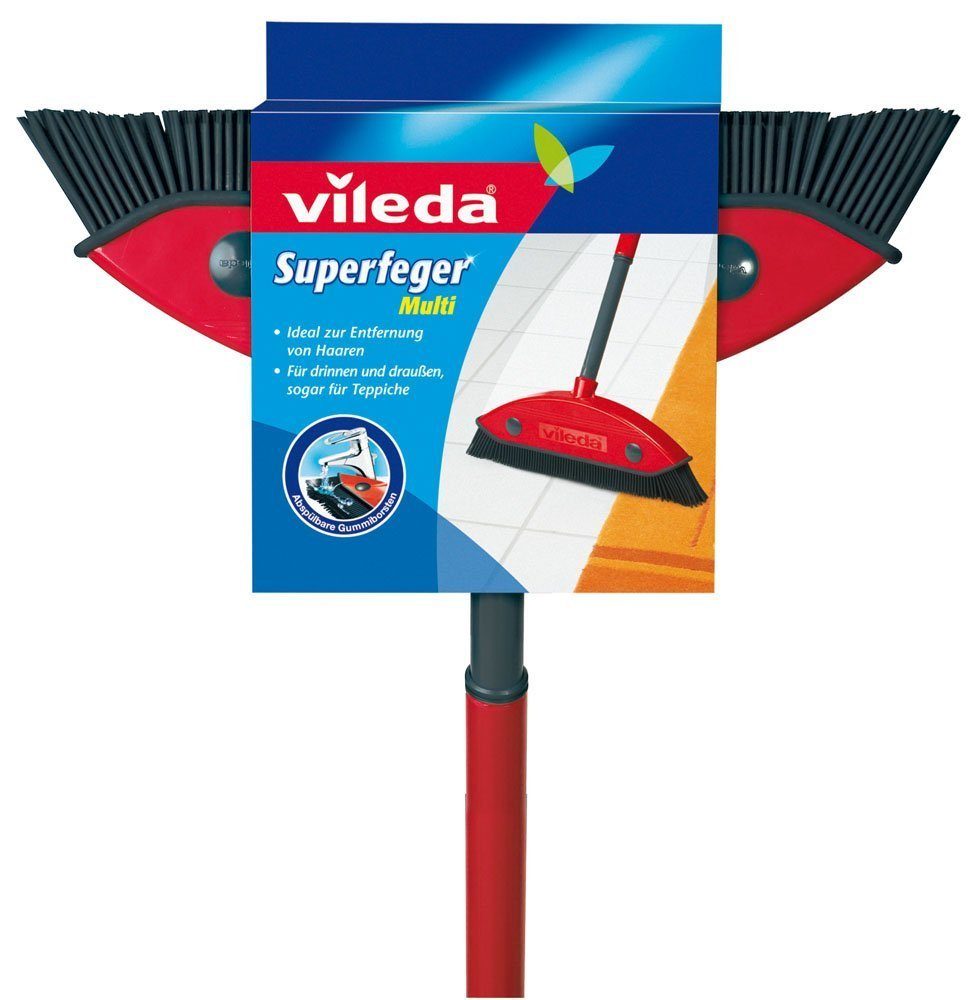 Vileda Reinigungsbürsten-Set VILEDA Superfeger Multi mit Teleskopstiel