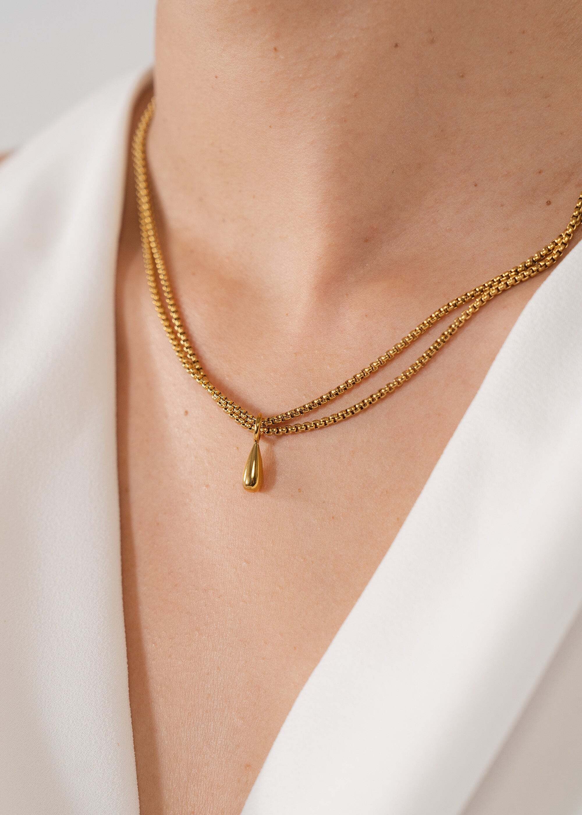 Purelei Kette mit Anhänger Droplet (Kette, 1-tlg)