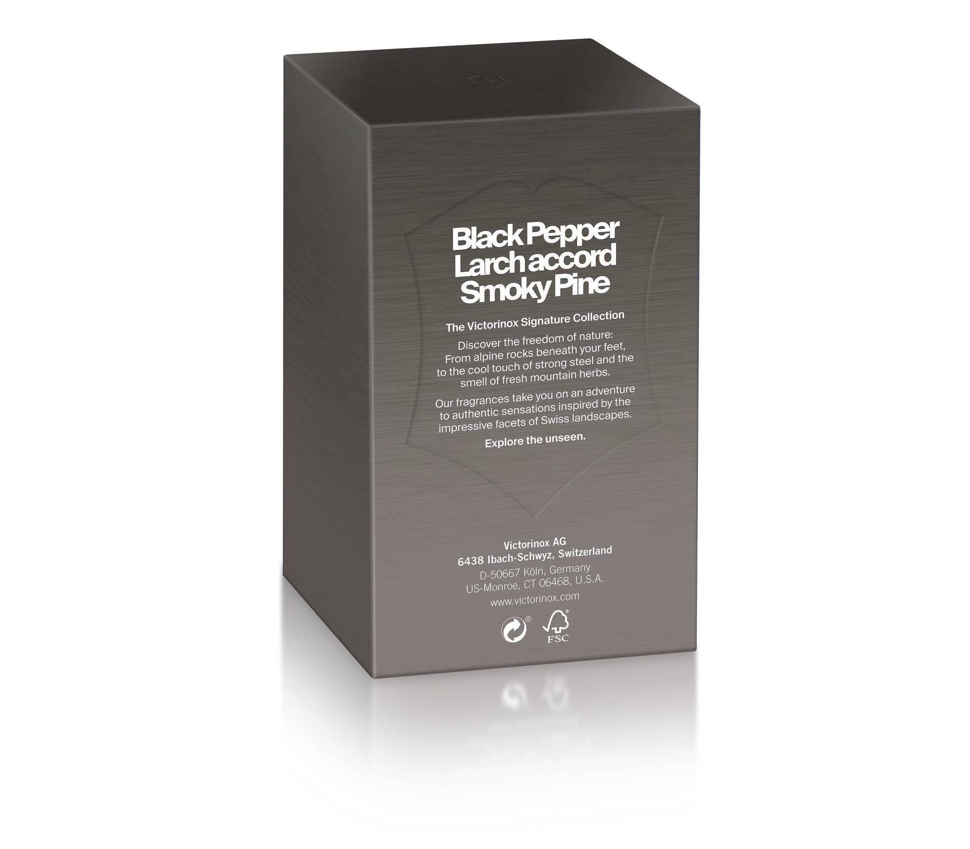 Victorinox Eau Black black Steel Pepper pikant 100ml Toilette Herrenduft EdT Spray de
