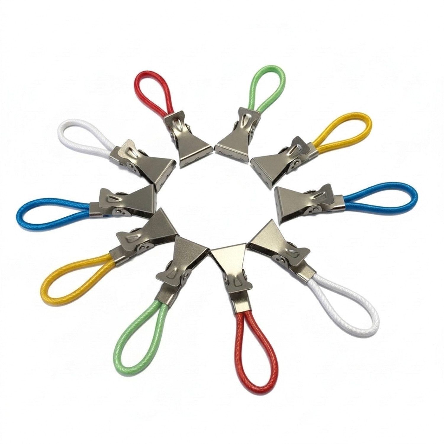 meberg Handtuchhalter 10er Set Handtuchhalter Clips Handtuch Clip Aufhänger, für Bad & Küche Geschirrtuchhalter ohne Bohren