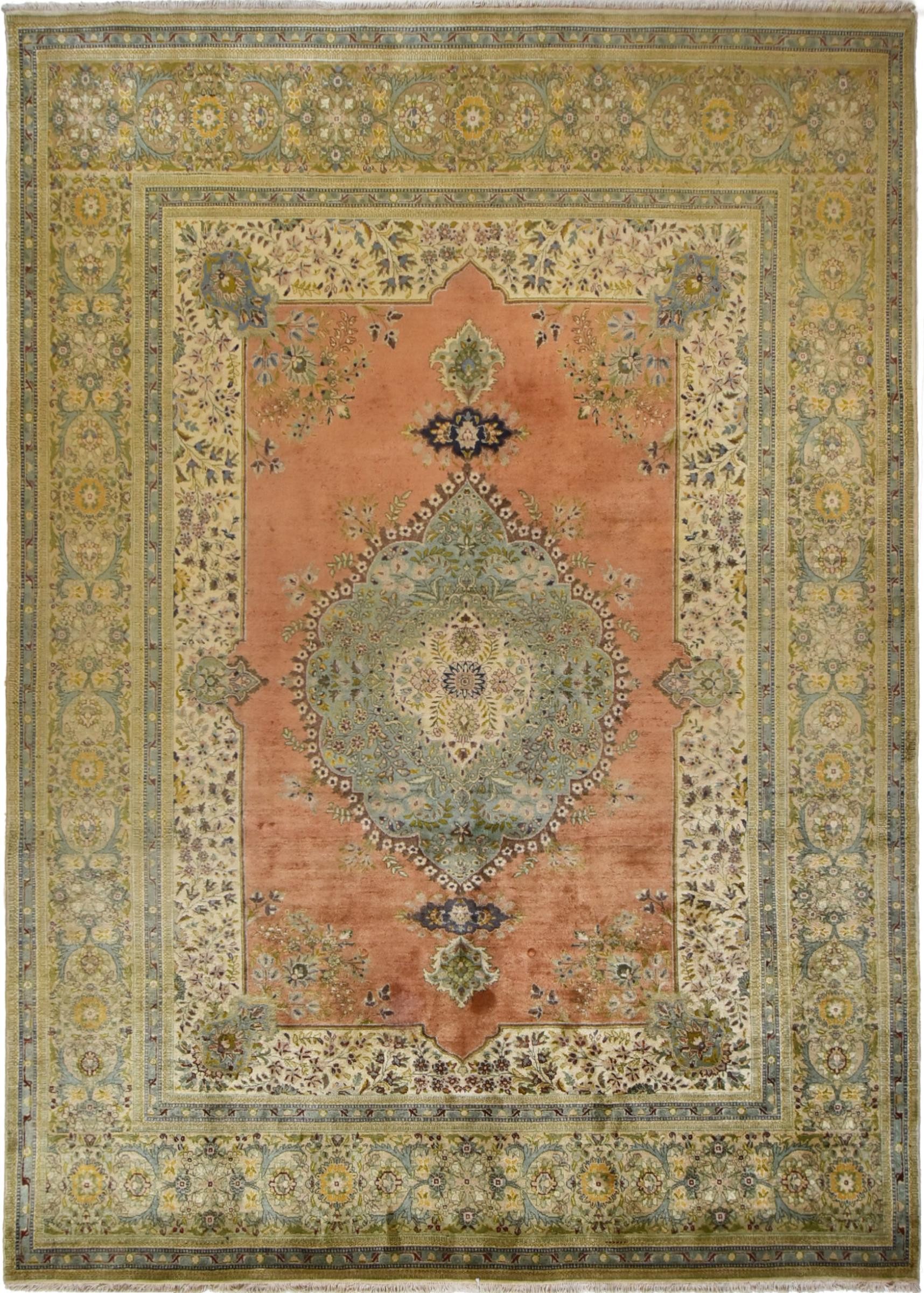 Nain Trading Orientteppich Täbriz Tabatabai 297x411 Handgeknüpfter Orientteppich, rechteckig, Höhe: 12 mm