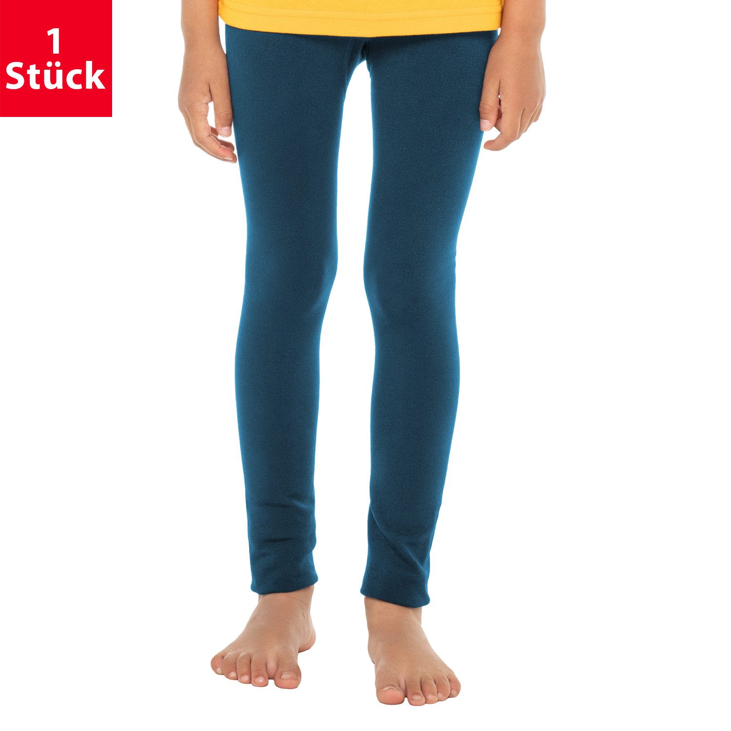 Funktionsleggings Kinder Thermo Leggings (1er oder 2er) mit Innenfleece