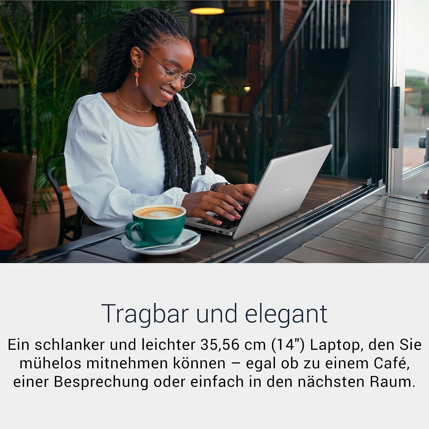 Dell DC14250 Laptop 14 Zoll 2K IPS Intel Core 5 120U 5GHz 16GB Windows 11 Notebook (35,6 cm/14 Zoll, Intel Core 5 120U, Intel Graphics, 16 GB, 512 GB SSD, Fingerabdrucksensor und Wi-Fi 6)
