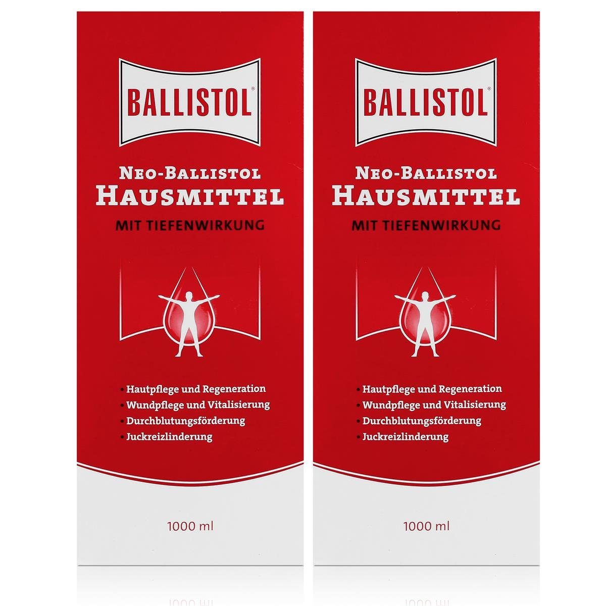 Ballistol Massageöl Ballistol Neo-Hausmittel mit Tiefenwirkung 1000ml (2er Pack)
