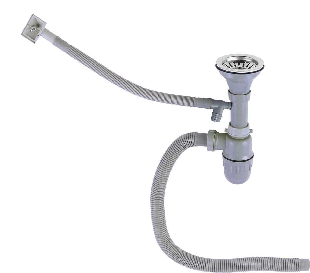 Faizee Möbel Edelstahlspüle Design Edelstahl-Einbauspüle Rund + Armatur 42cmØ inkl. Zubehör-Set, Rund ohne Armatur