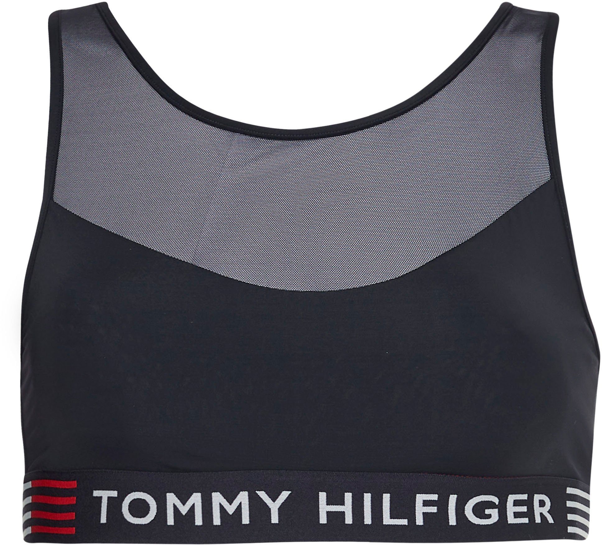 Tommy Hilfiger Underwear Bralette UNLINED Mesh-Einsatz BRALETTE mit Tommy & Hilfiger Loo-Elastiktape