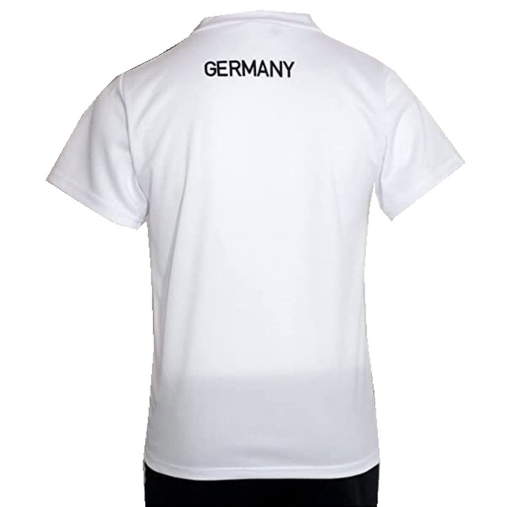 Trikot Fußballtrikot Fussball Germany D-150 Fashion Fan Shirt Boy Deutschland Weiß T-Shirt