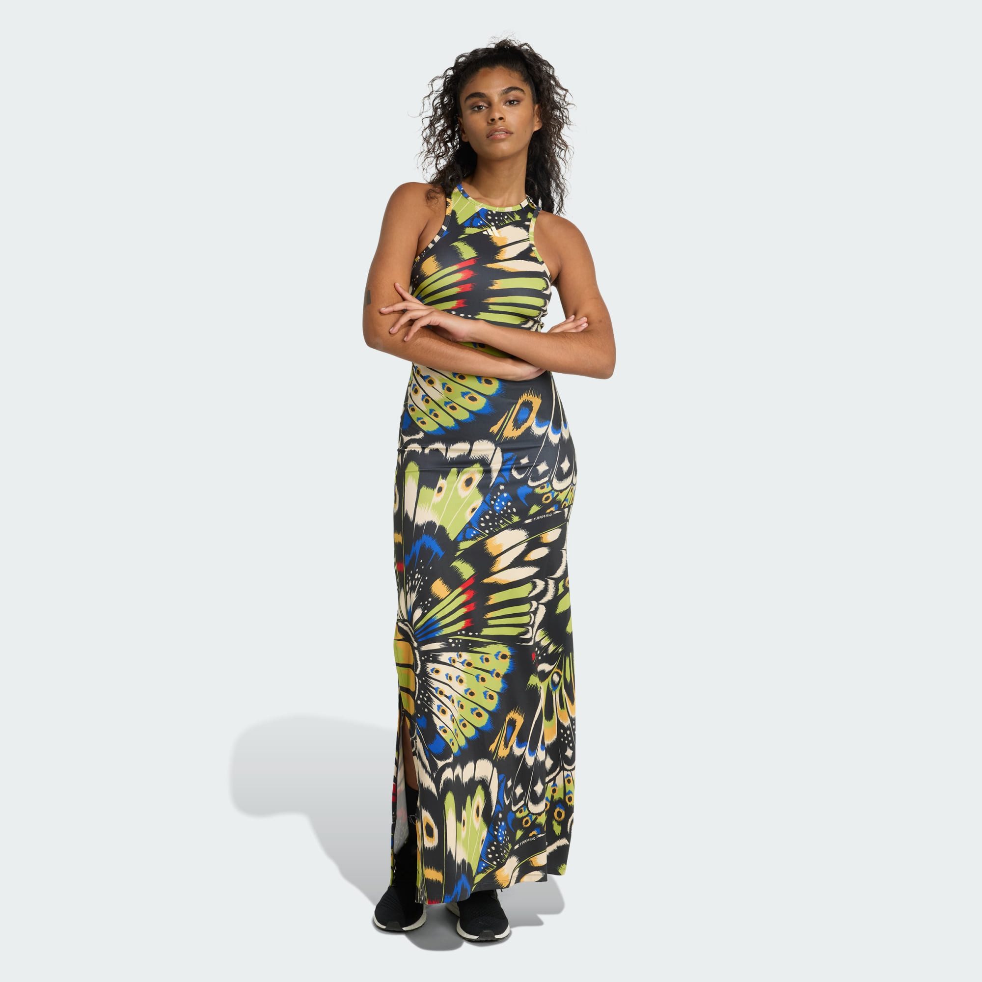 adidas Sportswear Maxikleid ADIDAS X FARM PREMIUM KLEID (1-tlg) günstig online kaufen