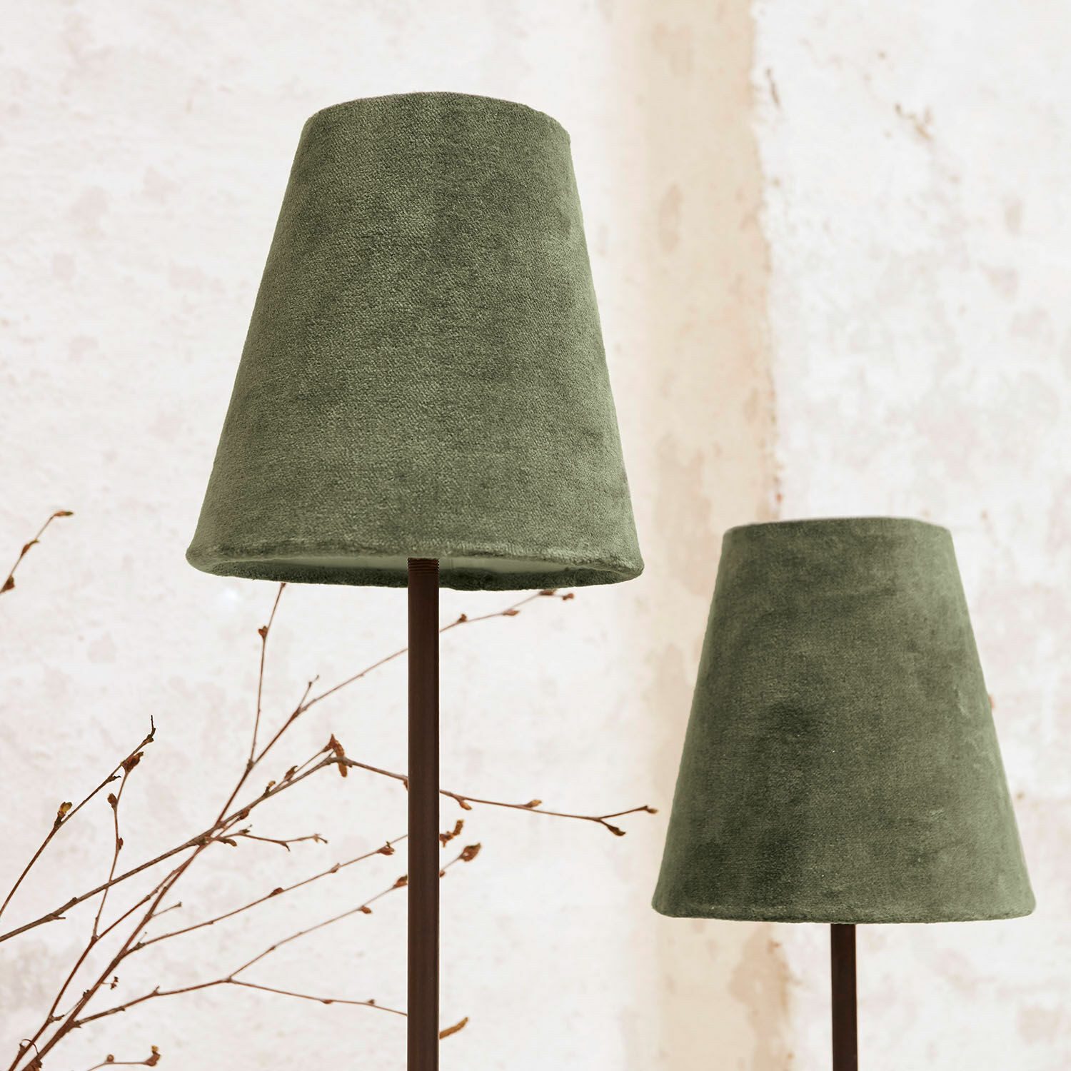 Mirabeau Stehlampe Stehlampe 2er Set Tacoma khaki/schwarz