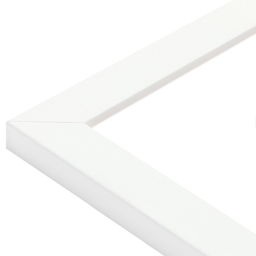 Massivholz im aus Stil Weiß, Klassisch H430, WANDStyle Bilderrahmen
