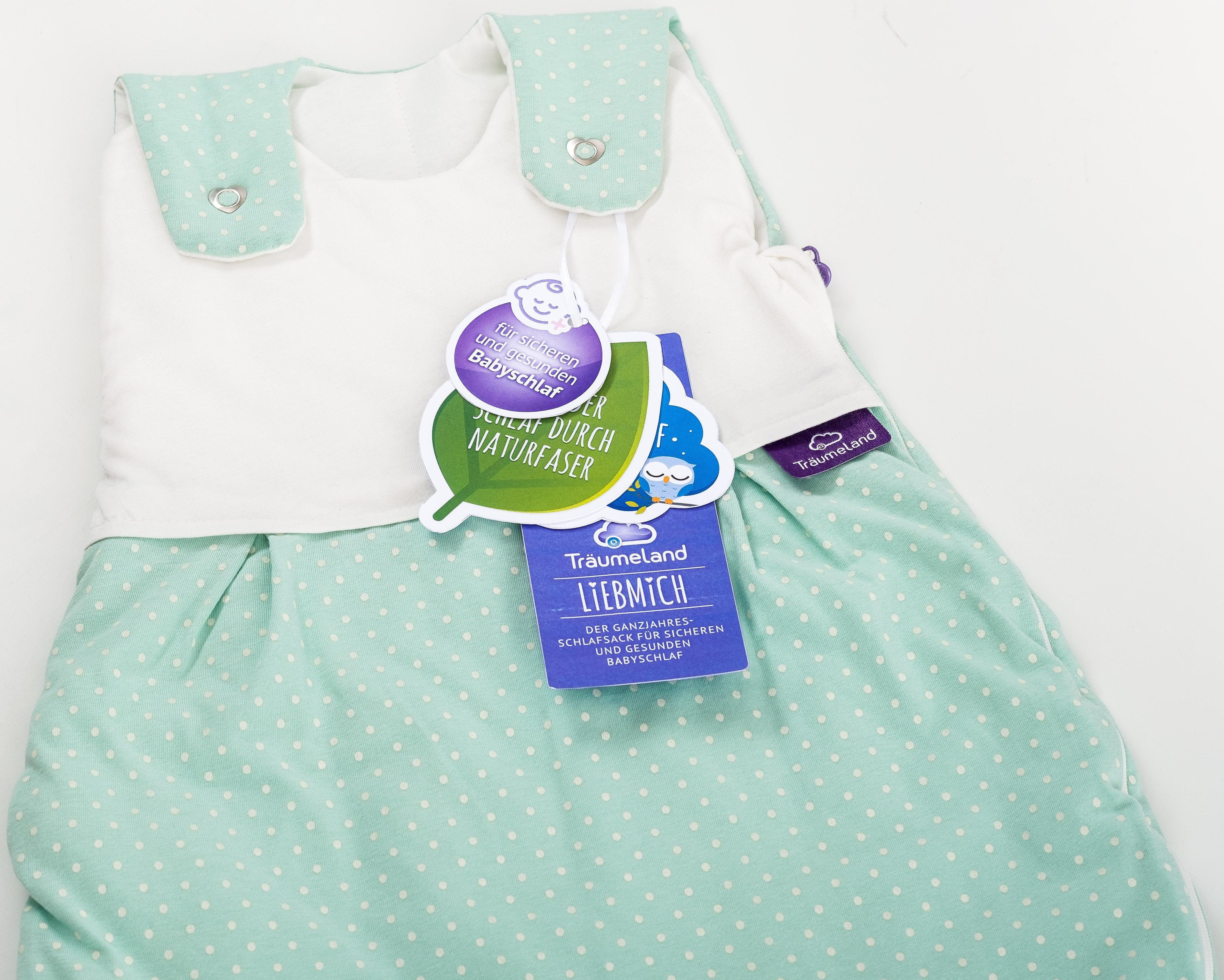 Träumeland Babyschlafsack Set Pünktchen mint (Packung, 3 tlg., 3er-Pack)