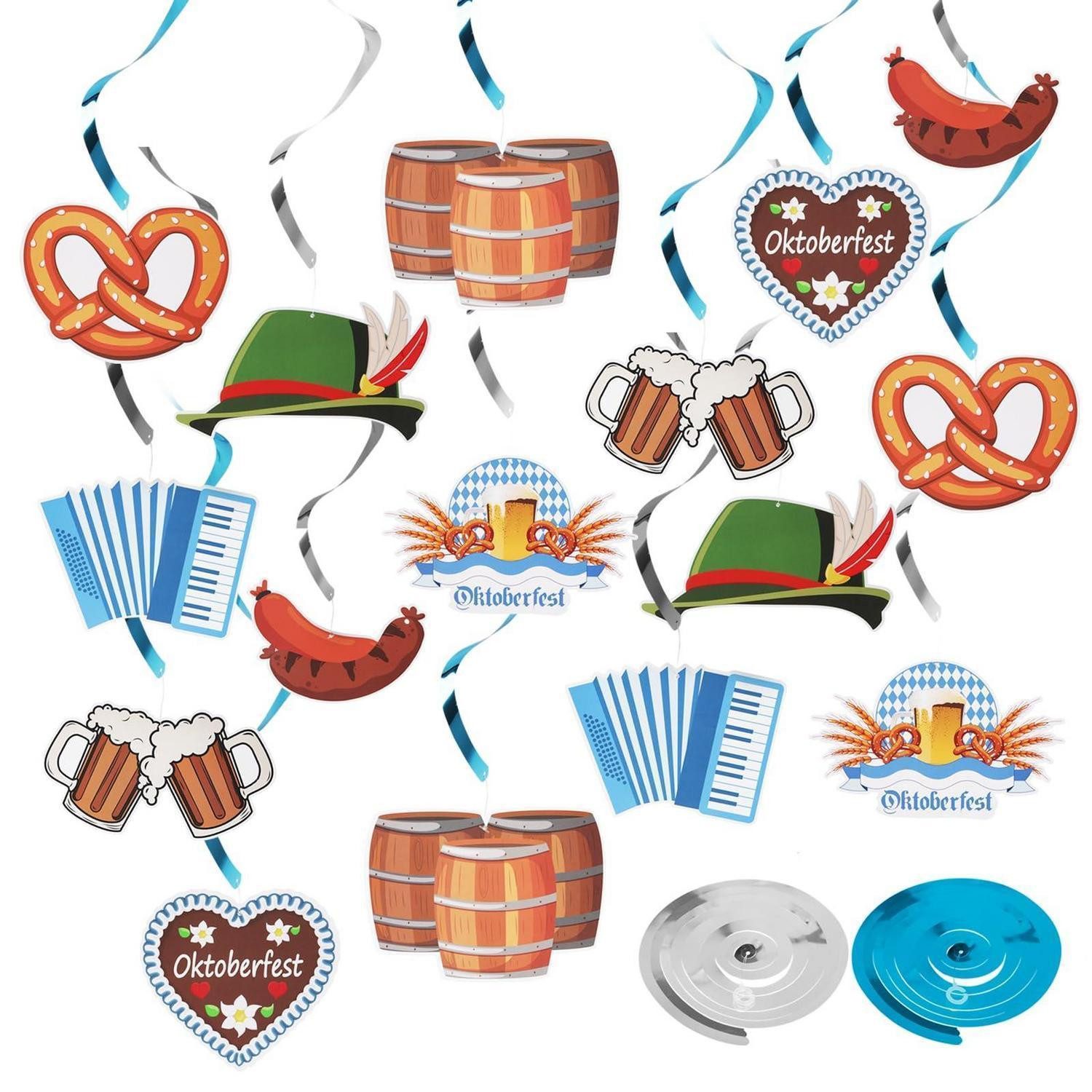 LuxusKollektion Girlande Oktoberfest Deko Hängend Set 30 Stk.
