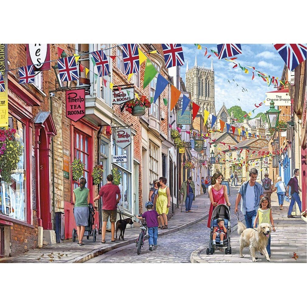 GIBSONS Puzzle GIBSONS Steep Hill Puzzle 1000 Teile, Puzzleteile