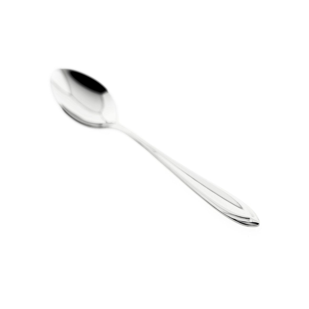 Almina Чайная ложка 6 Tlg. Чайная ложка-Set aus Chrom-Edelstahl 18/10 Silber mit Design (6 Stück)