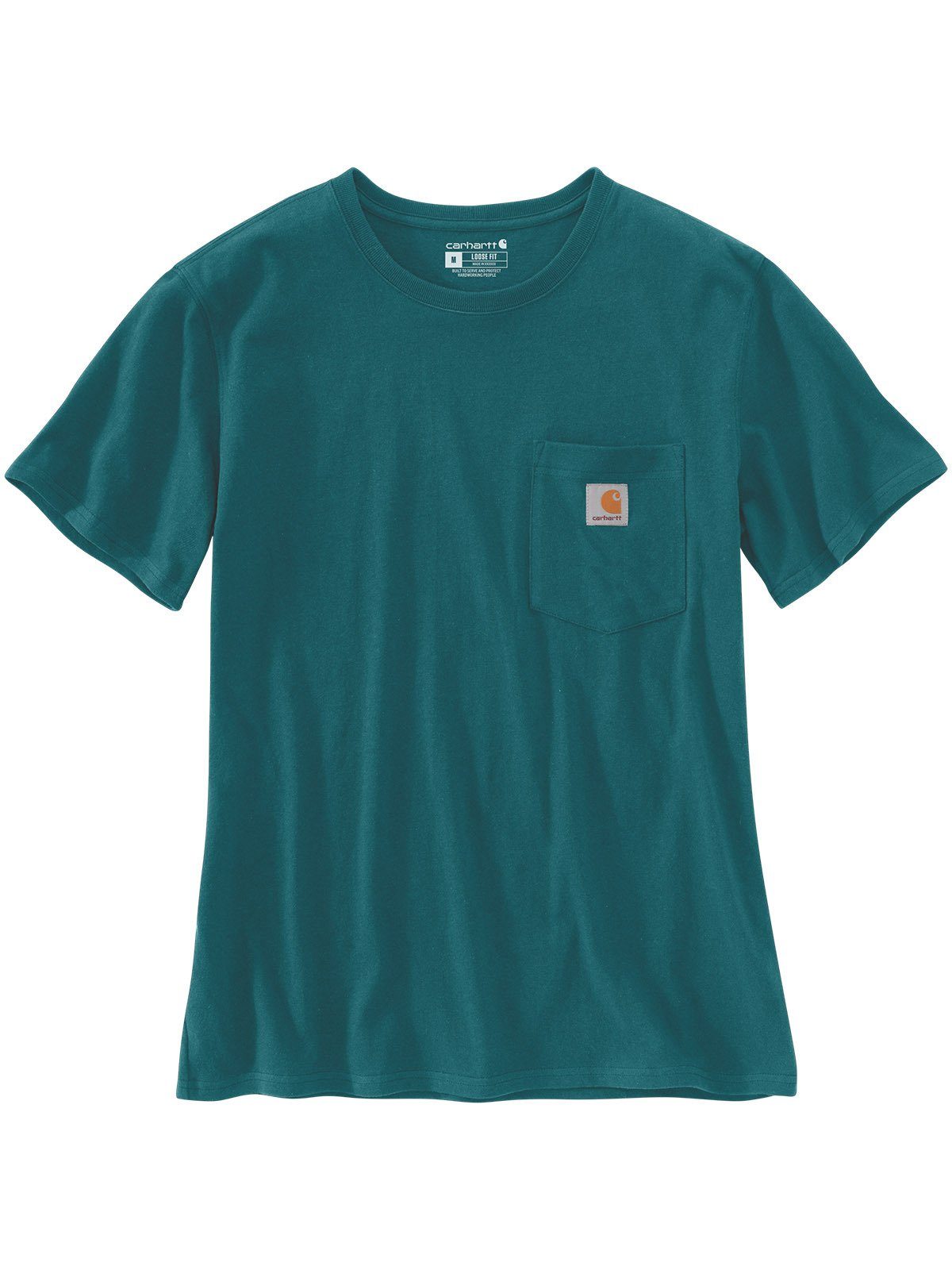 Carhartt T-Shirt Carhartt Pocket Damen T-Shirt petrol