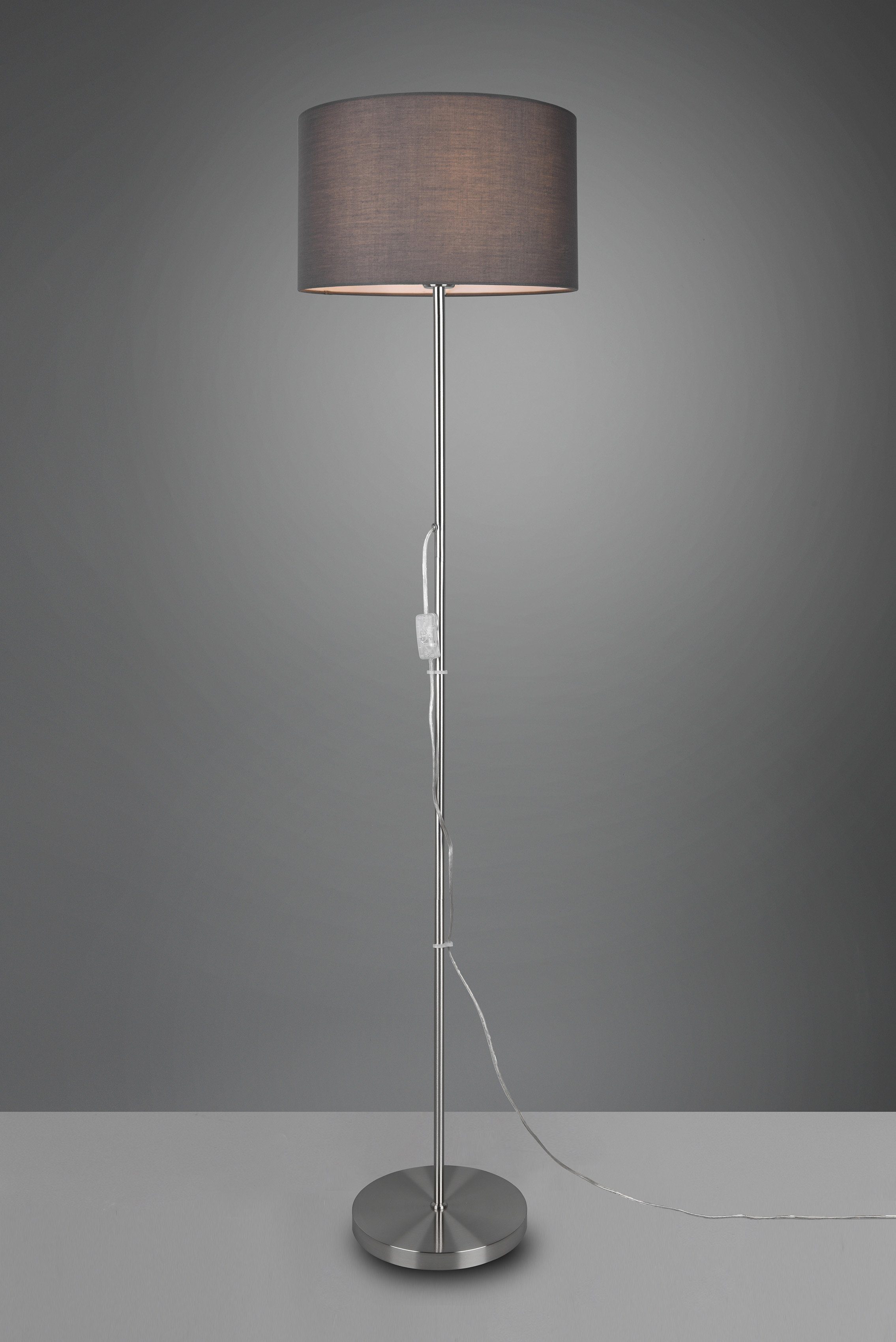 wählbar Leuchten TRIO Schirm 160cm, Stehlampe Ein-/Ausschalter, 36cm, Ã˜ ohne frei TARKIN, Höhe E27 Leuchtmittel, Leuchtmittel