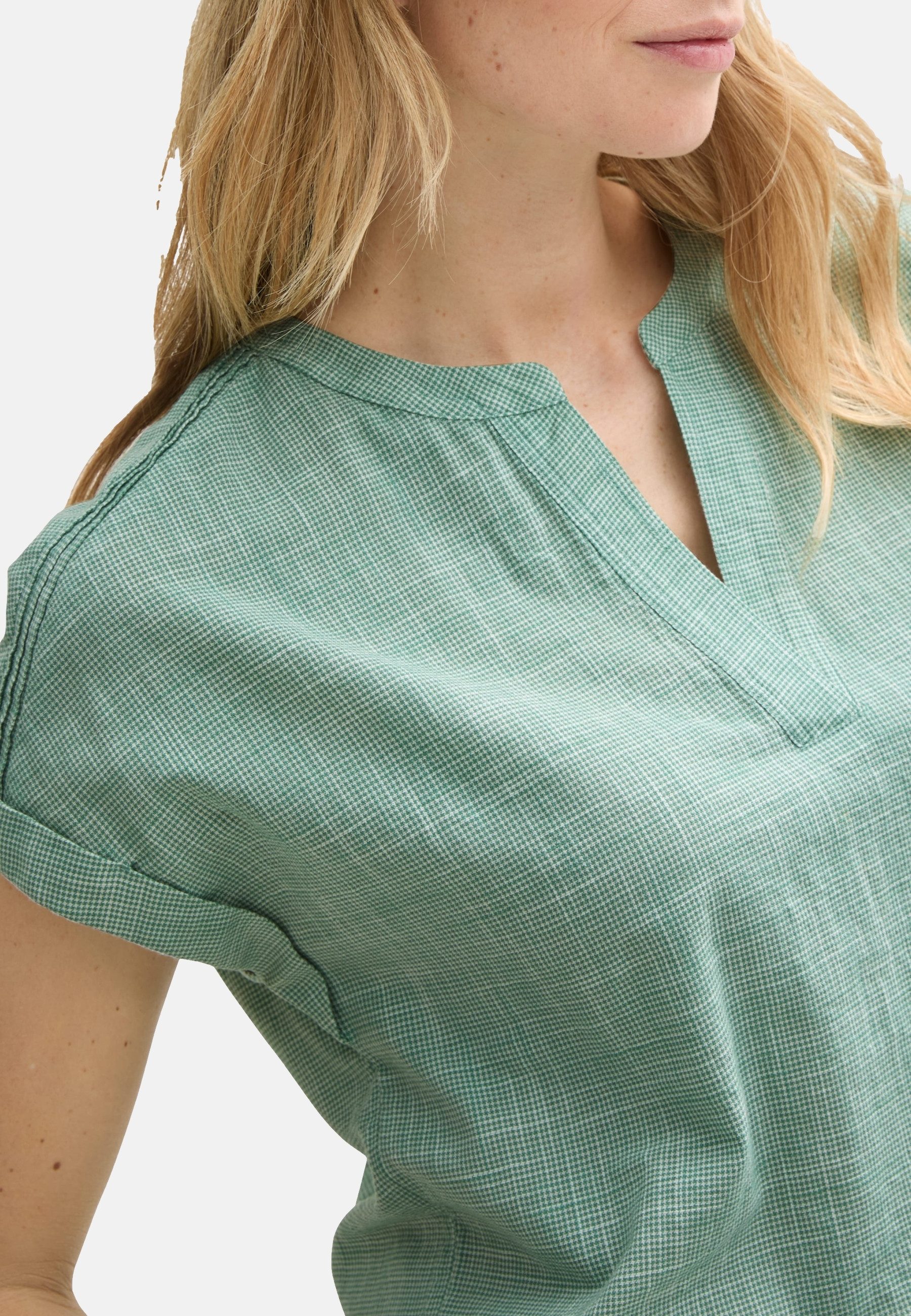 TOM TAILOR Kurzarmbluse Bluse dünnes Kurzarmshirt (1-tlg)