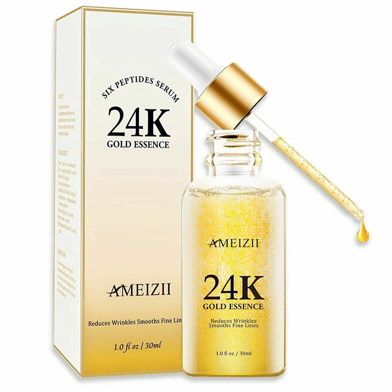 P-Beauty Cosmetic Accessories Gesichtsserum Feuchtigkeits Serum Anti-Falten Anti-Aging Hautpflege mit 24k Gold, 1-tlg.