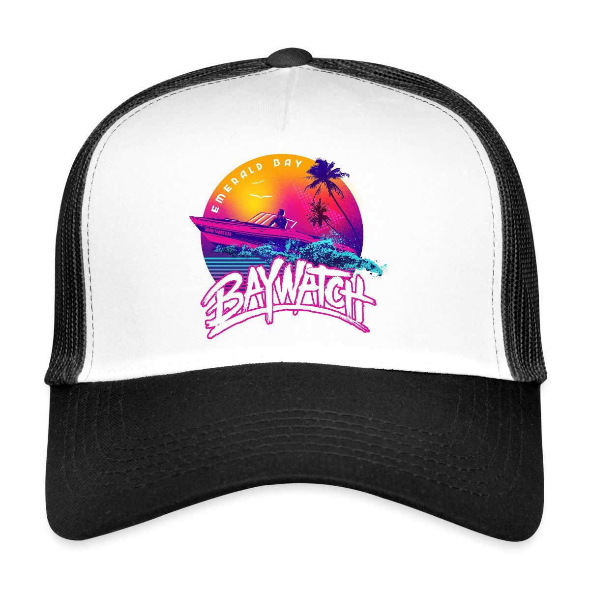 Spreadshirt Trucker Cap Baywatch Boot Emerald günstig online kaufen