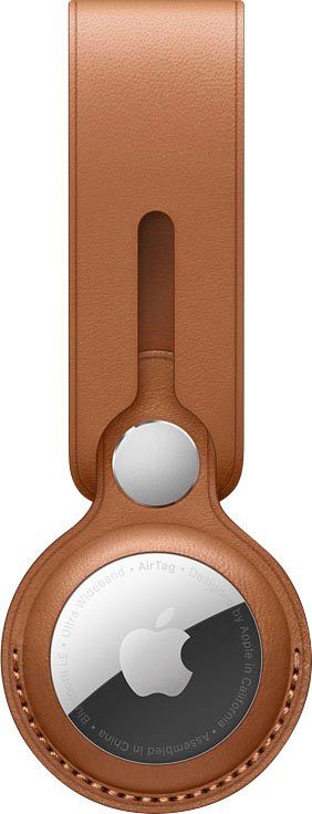 Apple Leather Schlüsselanhänger Loop AirTag Schlüsselanhänger, braun AirTag ohne