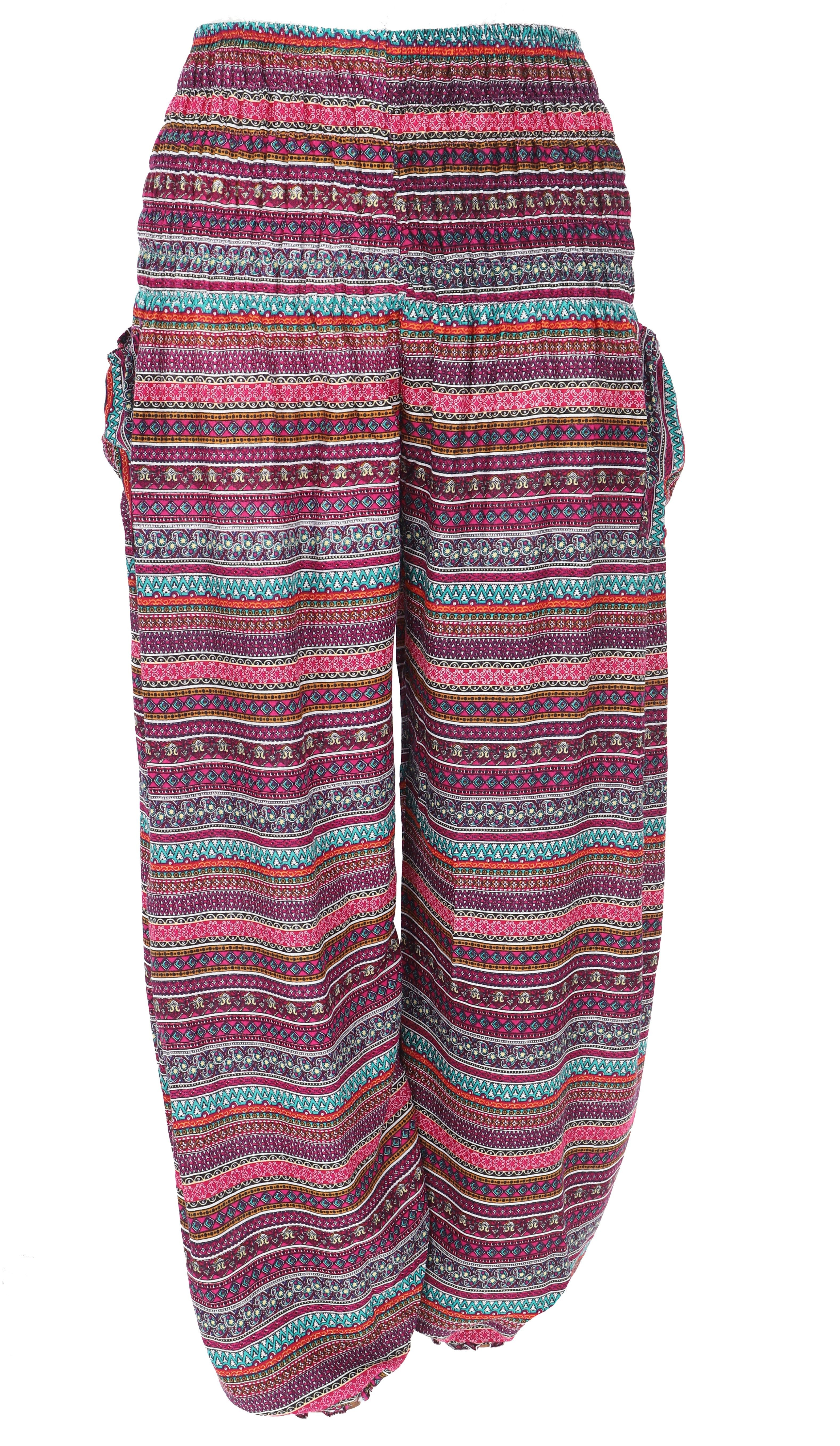 Guru-Shop Relaxhose Luftige Pluderhose, Sommerhose, Yogahose günstig online kaufen