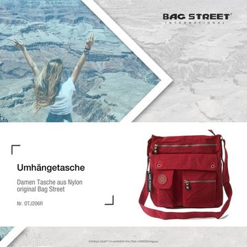 BAG STREET Umhängetasche Bag Street Damenhandtasche Umhängetasche (Umhängetasche), Damen, Jugend Tasche in rot, ca. 31cm Breite