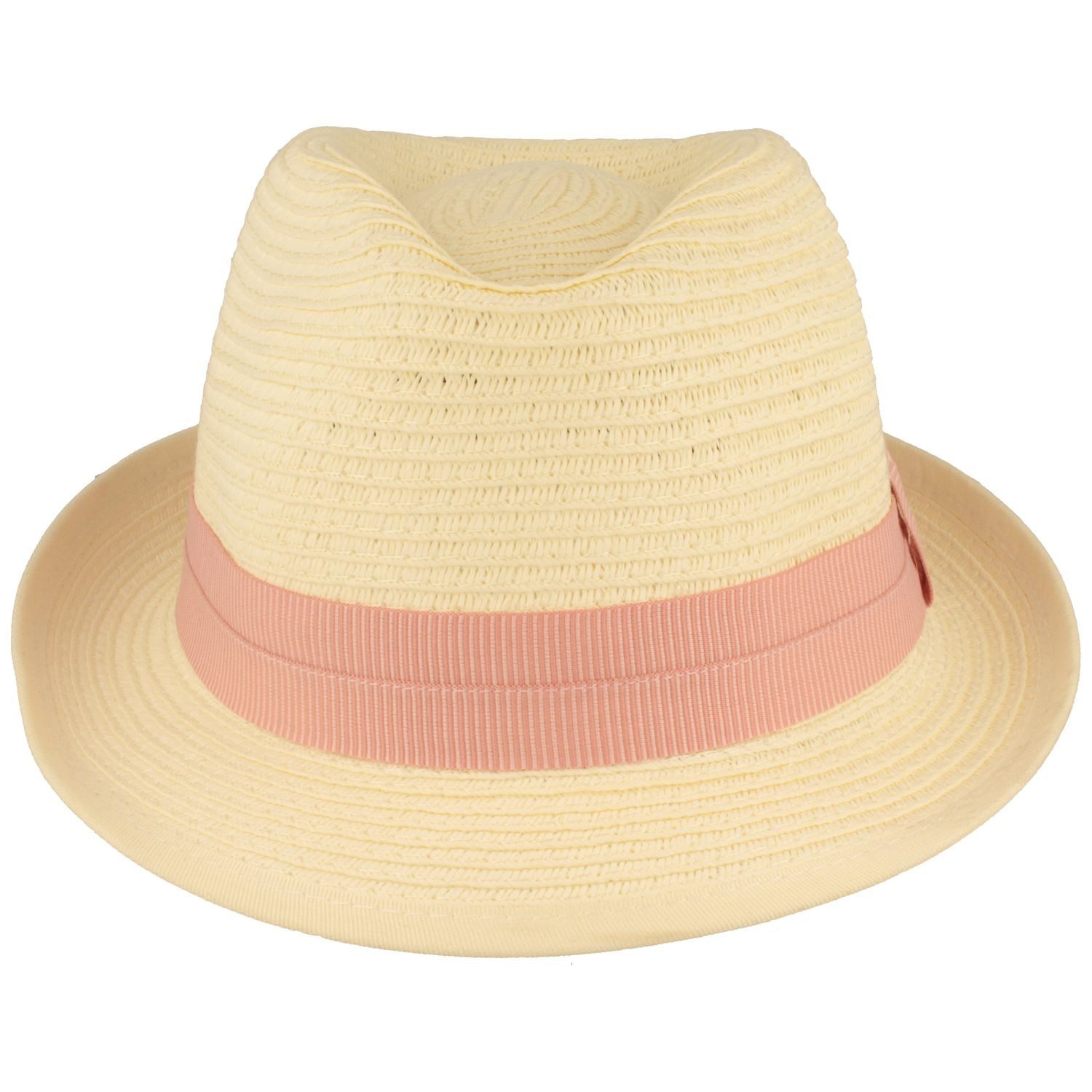McBurn Strohhut Kinder Trilby mit Ripsband-Garnitur