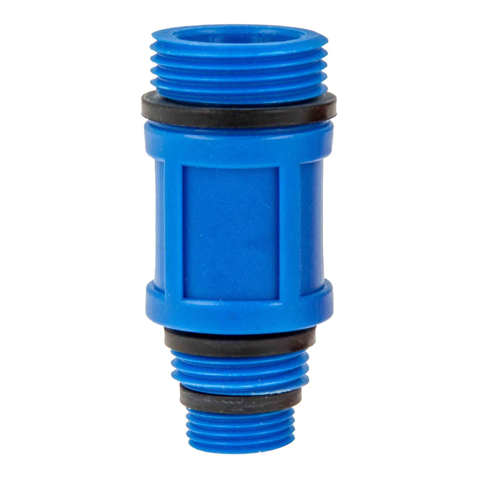 tecuro Gewindefitting Universal Baustopfen - Abdrückstopfen für 3/8 - 1/2 und 3/4 Zoll, blau