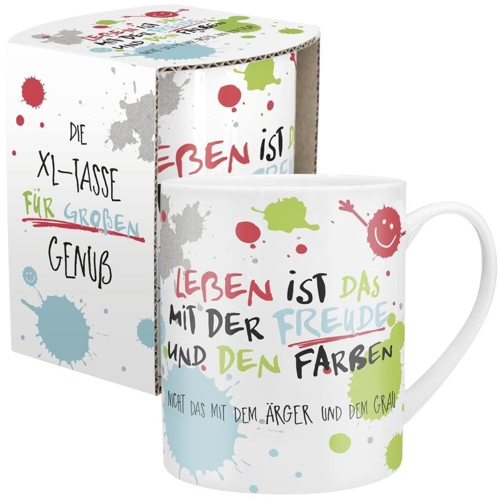 Tasse XL-Tasse "Leben ist das mit der Freude"