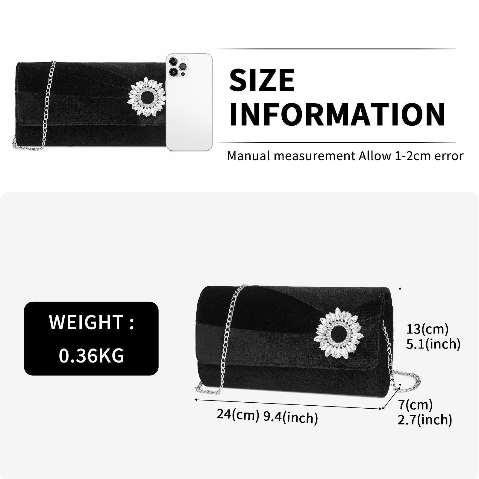 Miss Lulu Clutch Damen, Elegante Abendtasche günstig online kaufen