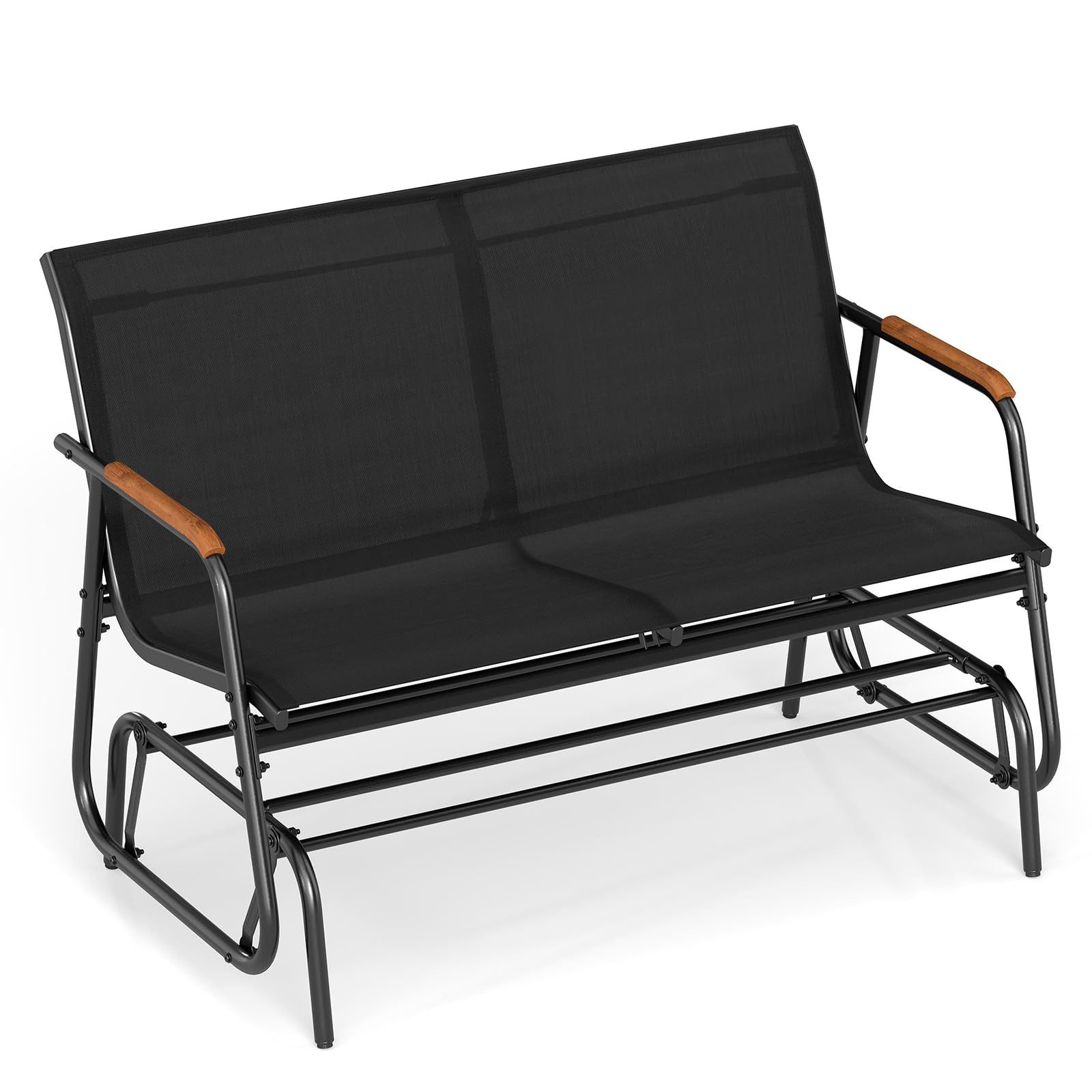 COSTWAY Gartenstuhl, Schaukelstuhl für 2 Personen, bis 300kg belastbar