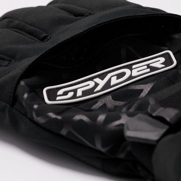 Spyder Skihandschuhe Overweb GTX Gloves mit Reißverschlusstasche auf dem Handrücken