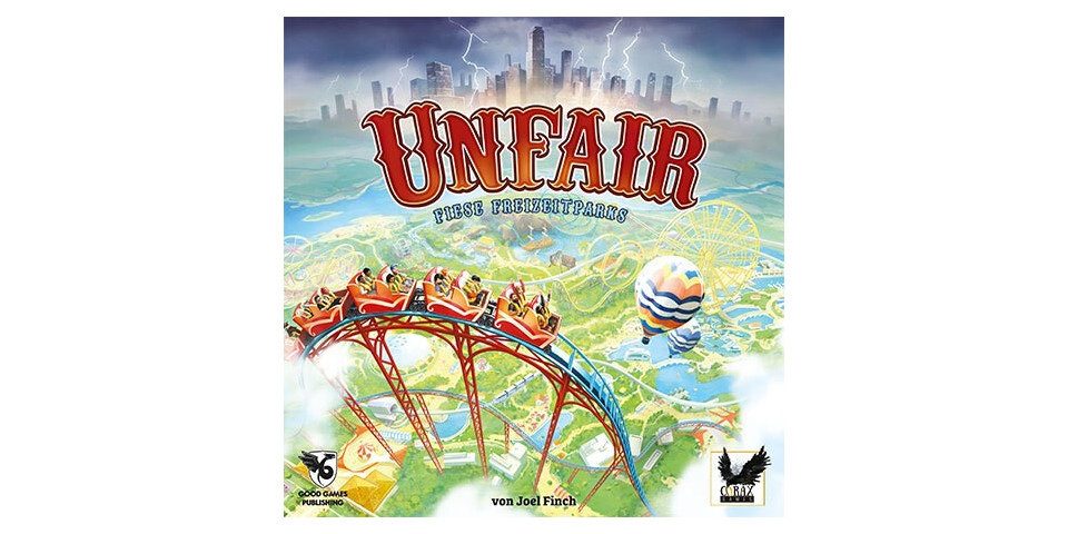 Spiel Corax Games 1027905 - Unfair Fiese Freizeitparks, Aufbauspiel