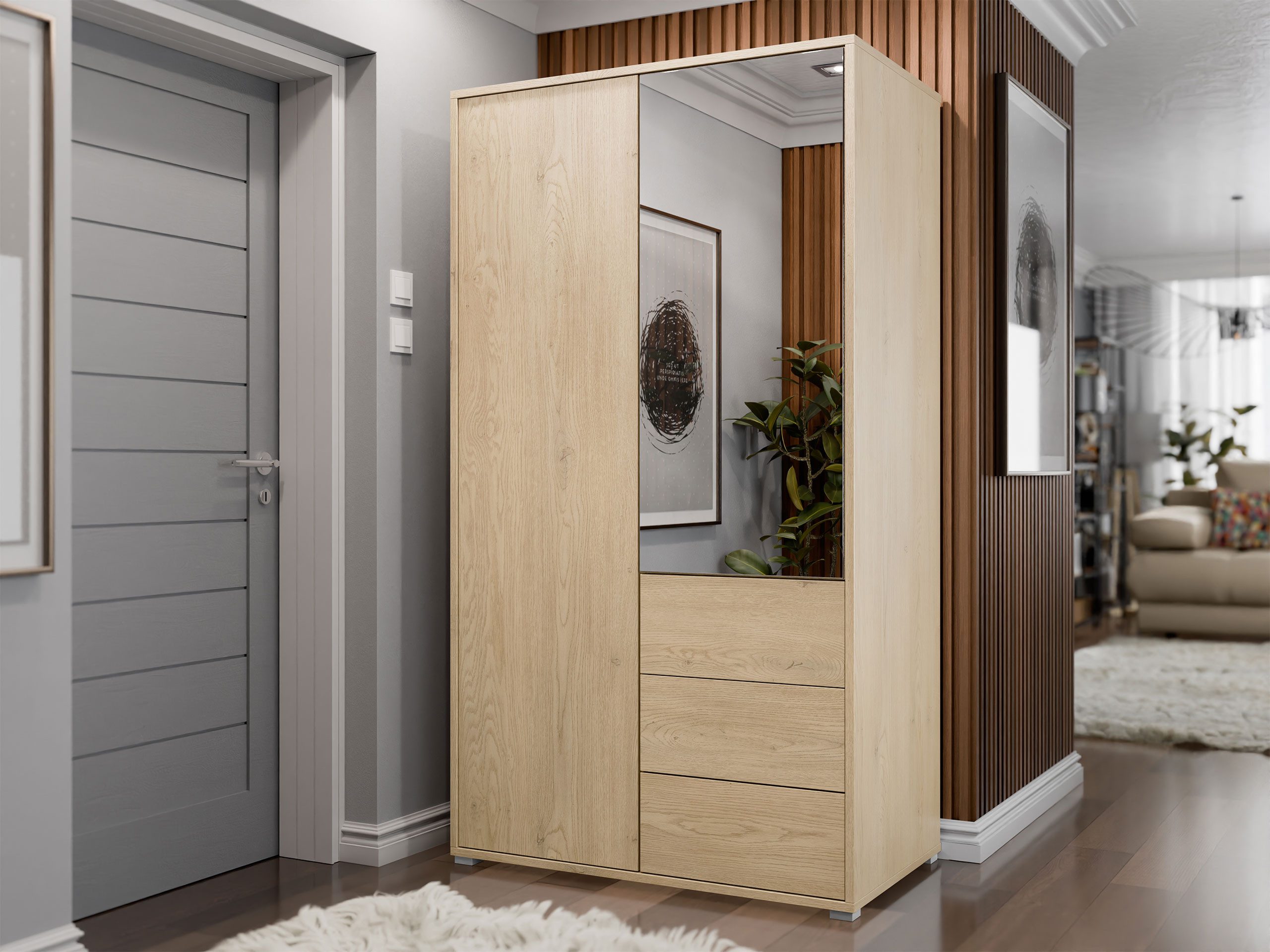 MIRJAN24 Kleiderschrank Gesita 2D3SZ (mit drei günstig online kaufen