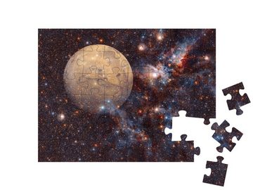 puzzleYOU Puzzle Planet Mars und Sonnensystem, 48 Puzzleteile, puzzleYOU-Kollektionen Weltraum, Universum