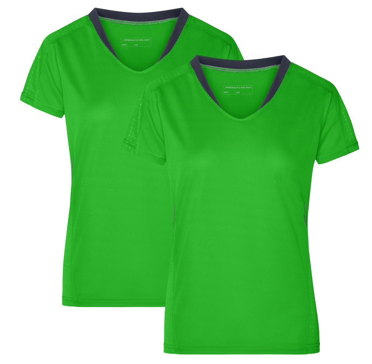 Laufshirt Doppelpack Damen Kurzarm Laufshirt Running T-Shirt JN471