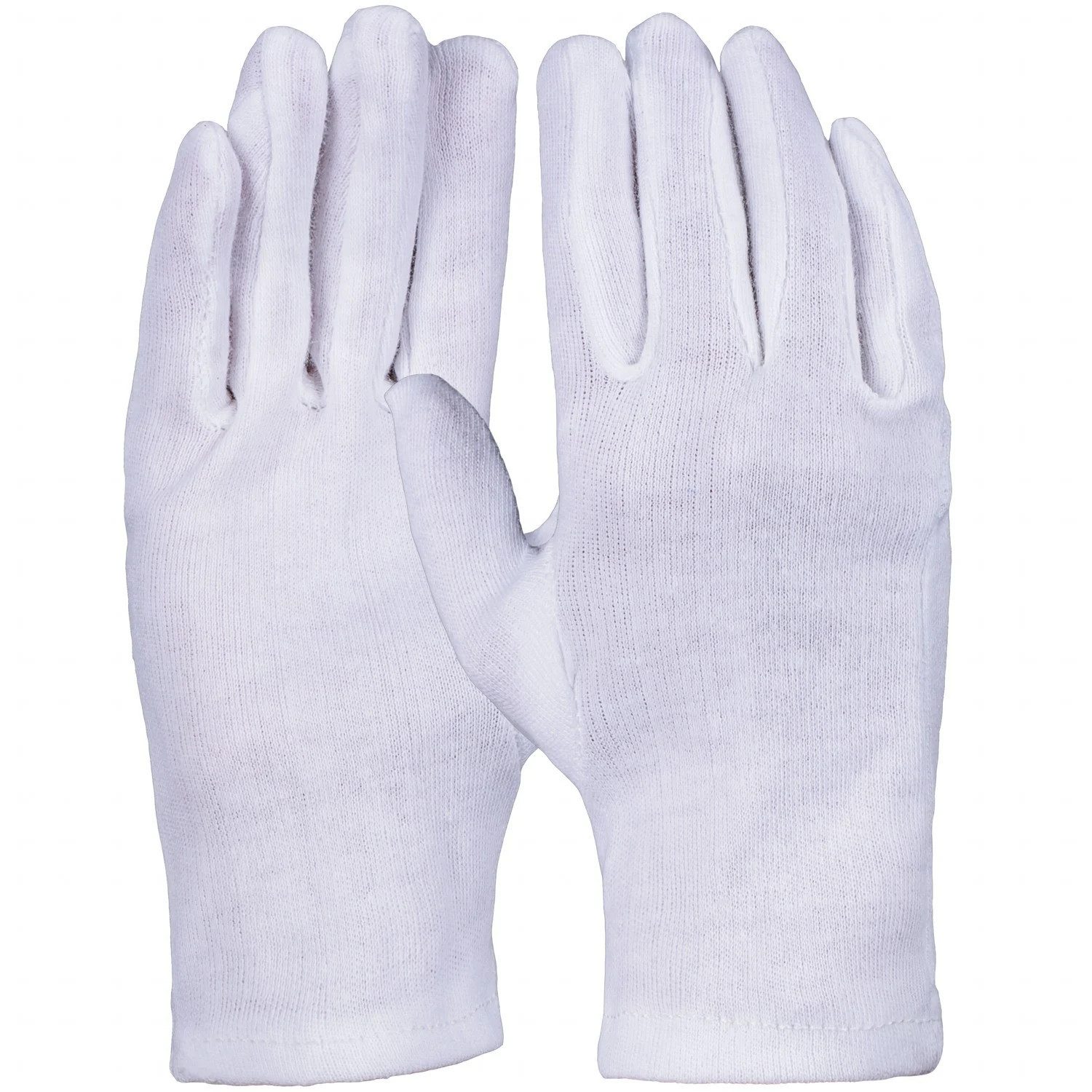 PRO FIT by Fitzner Baumwollhandschuhe Baumwollhandschuh, Trikot,weiß, Schichtel, gesäumt (12 Paar) Gr. 6–13