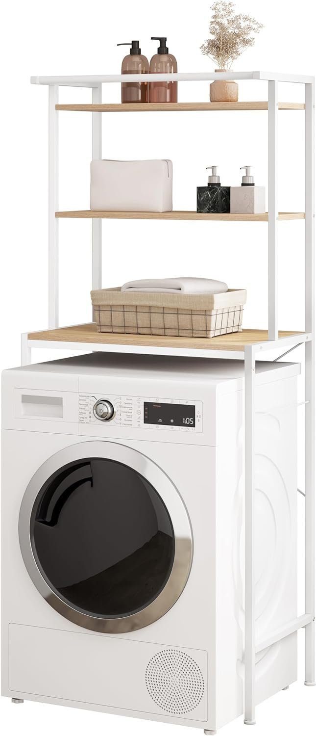 EUGAD Mehrzweckregal, 1-tlg., Waschmaschinenregal, WC Regal, Metall Holzwer günstig online kaufen